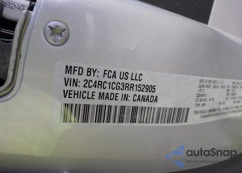 2024 Chrysler Voyager Lx из США, поврежденный, VIN 2C4RC1CG3RR152905